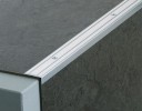 Úhelníkový profil Roll - 10x24,5mm,vrtaný - Alu stříbro - 270 cm