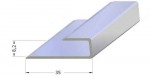 U-profil Roll - 8,2 mm pro lamináty,vrtaný - Dub - 270 cm