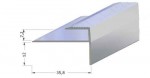 Profil na schodové hrany Roll - 7,2 mm pro lamináty,vrtaný - Alu stříbro - 270 cm