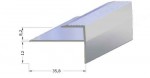 Profil na schodové hrany Roll - 8,2 mm pro lamináty,vrtaný - Alu stříbro - 270 cm