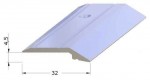 Lino - ukončovací profil Roll - 4,5 mm,vrtaný - Alu stříbro - 270 cm