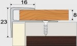 Schodový profil 23 x 15 mm, tl. 8 mm, šroubovací - 270 cm - afrezie