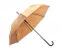 PELCOR Dlouhý elegantní korkový deštník, výška deštníku 91 cm, průměr 105 cm