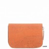 PELCOR Peněženka korková v barvě oranžové - Rozměry: 13 x 10 cm