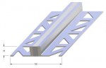Dilatační profil Roll do potěru pro dlažbu 3 - 22 mm - Alu 4,5 - 250 cm