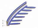 Flexibilní ohýbatelný profil Roll do potěru pro dlažbu 2- 22 mm - Ušlechtilá ocel 4,5 mm - 250 cm