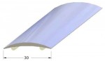Přechodový profil Roll - 30 mm, samolepicí - Mosaz leštěná - 270 cm