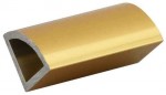 Tříhranná tyč 16x16 mm - Alu zlato - 300 cm