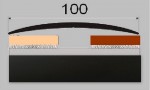 Přechodový profil 100 mm bez nivelace, samolepící - 200 cm - tmavá bronz