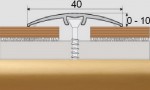 Přechodový profil UNIVERZÁLNÍ 40 mm s nivelací 10 mm, samolepící - 93 cm - zlato
