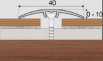 Přechodový profil UNIVERZÁLNÍ 40 mm s nivelací 10 mm - 270 cm - Hikora